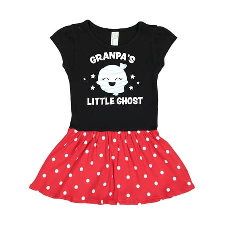 

Inktastic Cute Granpa s Little Ghost with Stars Gift Toddler Girl Dress