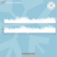 thumbnail image 2 of Window Flakes Fluffy Snowy Border Window Cling Decal for Christmas Holiday Glass Decoration. Large Vinyl Border. Made in America., 2 of 6
