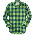 thumbnail image 1 of Camisa casual Aeropostale de Manga larga a cuadros para hombre verde mediano, 1 of 1
