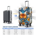 thumbnail image 4 of Kdxio Spring Butterfly Flowers Pattern Luggage Cover for Travel,Elastic and Durable,Fits 18-32 Inch,Anti-Scratch Suitcase Protector-No luggage included, 4 of 5