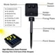 thumbnail image 2 of FloreceBien JMEXSUSS Luces solares de Halloween, paquete de 2 luces solares de 33 pies y 100 LED moradas para exteriores, impermeables, 8 modos, luces solares de Halloween para decoraciones de, 2 of 7