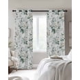 thumbnail image 3 of White Spring Floral Blackout Curtains 84 Inches Long for Bedroom, Pastoral Flowers Watercolor Thermal Insulated Room Darkening Black Out Window Curtain Panels Grommet Drapes for Living Room, 3 of 8