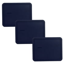 Pyrex 7212-PC Blue Rectangle Plastic Storage Replacement Lid Cover (3-Pack)