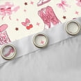 thumbnail image 4 of Feelyou Cowgirl Cowboy Curtains Pack of 2 (52x84 Each), Bowknot Cherry Window Curtains, 4 of 6