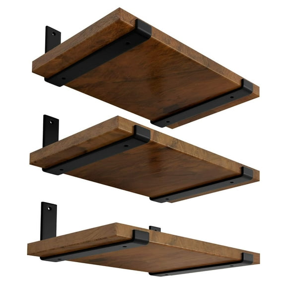 Soportes de estante LEOPO de 30 cm para estantería flotante DIY, paquete de 6