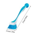 thumbnail image 3 of 2/1pcs Dish Scrubber Brushes Assorted Color Long Handle Dishwashing Brush With Suction Cup Multipurpose Scrub Cleaning Tool For Kitchen Toilet Bathroom, 3 of 9