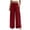 Red, variant on XuJwPNcy Summer Pants for Women Smocked Waist Flowy Wide Leg Trousers Trendy Lounge Clothes Comfy Beach Outfits with Pockets