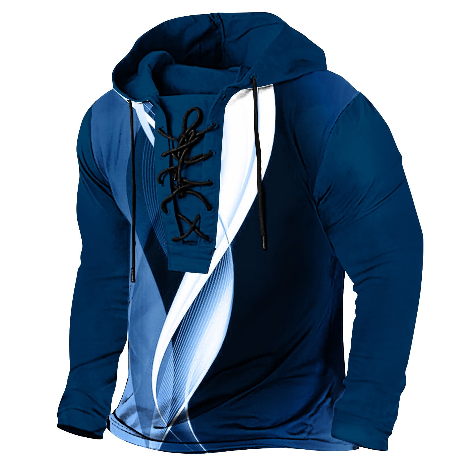 TSADFHJI Men s Graphic Hoodies Pullover Spring and Winter New Solid Color Fashion Retro Men Sports Large Size Street Hoodie Xxl Navy Walmart
