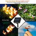 thumbnail image 4 of Epicgadget Solar Bee String Lights, 50 LED Solar Whimsical Orange Honey Bee Lights with 8 Lighting Modes Waterproof Outdoor String Lights for Garden Patio Yard (Warm White), 4 of 6