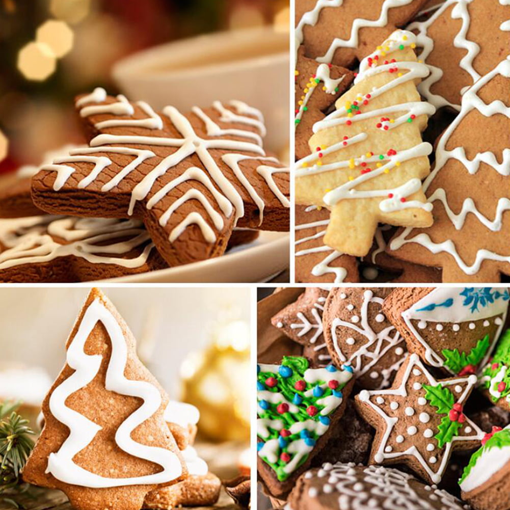 Details about   6x3D Star Decoration Cutter Cookie Mould Biscuit Set Tree Shape Christmas S9M4 
