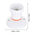thumbnail image 2 of OULII 2 Ensembles Base de Lampe en Plastique pour Douille Adaptateur avec Design Rond Vintage, 2 of 8
