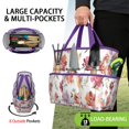 thumbnail image 2 of Garden Tool Bag,Pioneer Flower Floral Print Pattern Garden Tool Organizer,Garden Gifts,Waterproof Multi-Pocket Garden Tool Storage 11.8x5.5x11.4 Inch(Tools NOT Included), 2 of 6