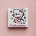 thumbnail image 1 of Espejo plegable portátil de Hello Kitty Sanrio, espejo de Anime Cinnamoroll Kuromi My Melody, patrón de doble cara, regalo de maquillaje para niñas, 1 of 4
