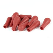 Unique Bargains 10Pcs Lab Laboratory Tool Insert Pipette Dropper Red Rubber Bulb Head