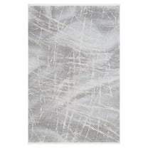 SAFAVIEH Platinum Malandra Abstract Area Rug, Gray/Light Gray, 5'3" x 7'6"