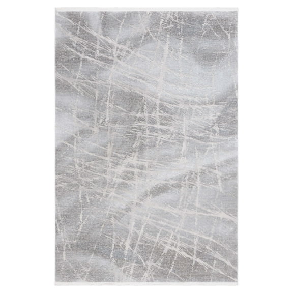 SAFAVIEH Platinum Malandra Abstract Area Rug, Gray/Light Gray, 5'3" x 7'6"