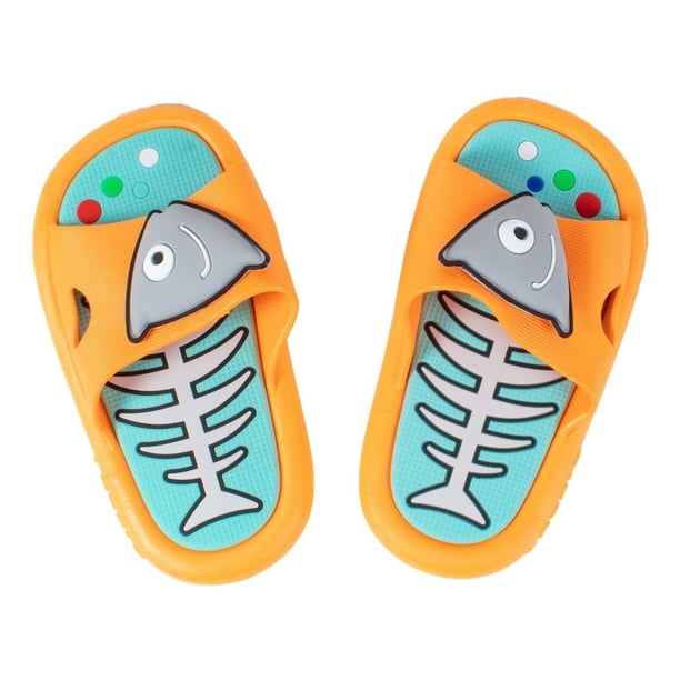 Sandalia Divertida Para Niños Playa Chancla Infantil Pescado