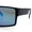 Teal Mirror, variant on Locs Mens Color Mirror Flat Top Gangster Plastic Rectangle Sunglasses Blue Mirror