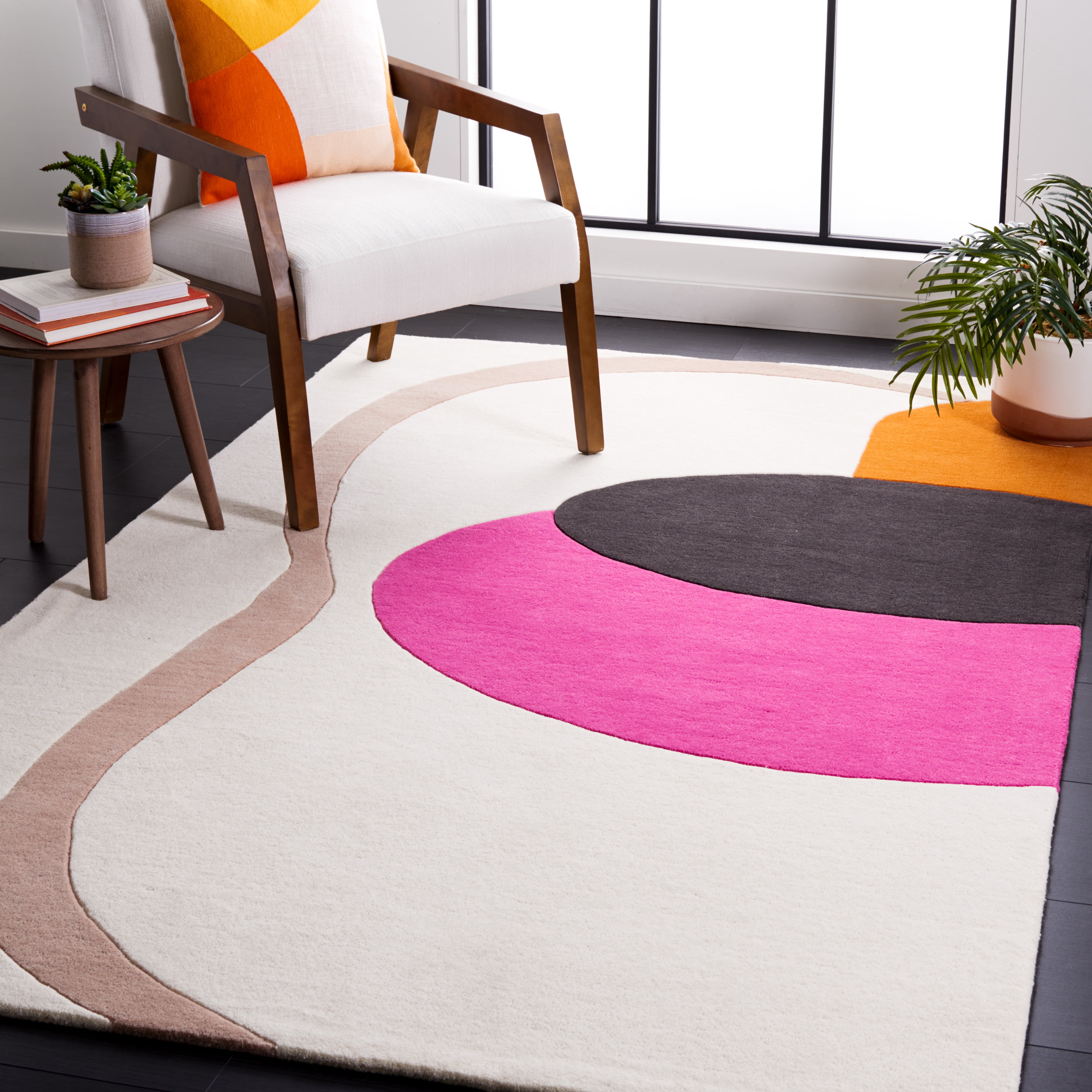 SAFAVIEH Fifth Avenue Deidra Abstract Area Rug, Ivory/Pink, 8' x 10'
