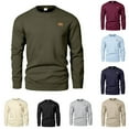 thumbnail image 4 of cocolona Mens Crewneck Sweatshirts Fall Winter Long Sleeve Texture Shirts Fashion Casual Loose Pullover Tops, 4 of 4