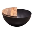 thumbnail image 7 of Diamond Sofa SALEMCTNABL Salem Round Drum Storage Cocktail Table with Natural Mango Wood Top & Metal Base, Natural, 7 of 7