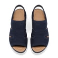 thumbnail image 5 of Pennysue Women Walking Sandals Air Cushion Platform Breathable Knit Slip On Summer Shoes for Daily Walk Beach Travel, 5 of 6