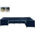 thumbnail image 4 of Meridian Furniture Alina Navy Velvet Modular Sectional, 4 of 15