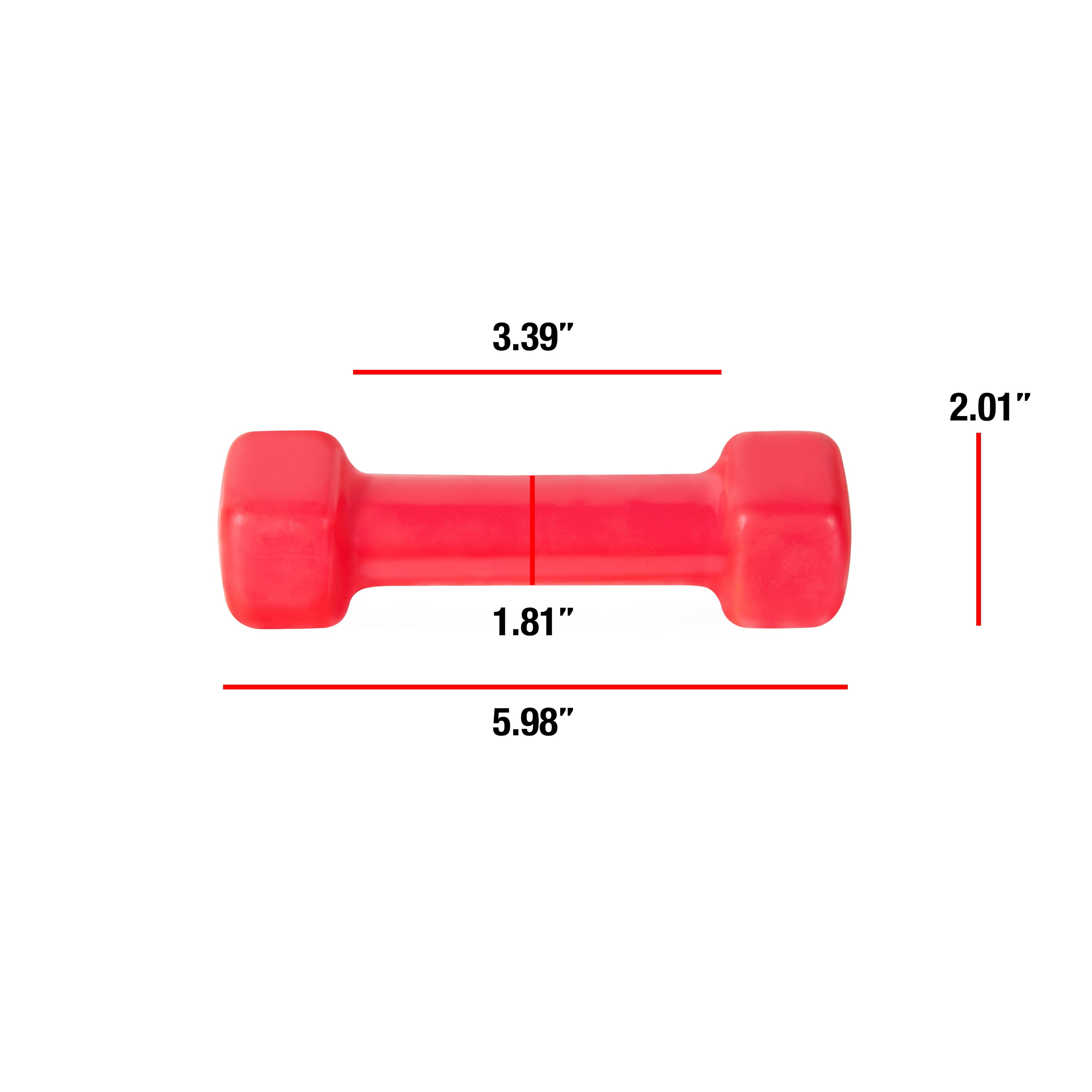 CAP Barbell Vinyl Dumbbells, 2-Pound Pair