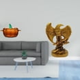 thumbnail image 2 of Plato de dulces,Plato de dulces de vidrio con tapa Tarro de dulces decorativo,Para el buffet de dulces,la mesa de fiesta del escritorio de la oficina y el hogar,Escultura,Estatua de, 2 of 8