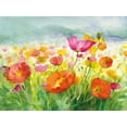 thumbnail image 2 of Nai, Danhui 18x15 White Modern Wood Framed Museum Art Print Titled - Meadow Poppies, 2 of 4