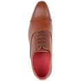 thumbnail image 6 of ABSOLUTE FOOTWEAR Mens Lace Up Faux Leather Smart Formal Work Wedding School Shoes - Tan - US 9, 6 of 7