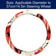 14.5 Inch Printing PVC Leather Car Wheel Cover Steering Wheel Cover