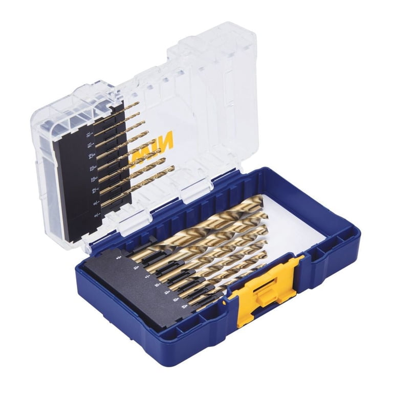 IRWIN Hanson 15-Piece Cobalt Alloy Steel Drill Bit Set for Metal