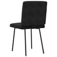 thumbnail image 5 of vidaXL Dining Chair Set of 2 Black Velvet (100% polyester), Plywood, Metal, 5 of 6