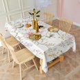 thumbnail image 3 of Pioneer Flower Floral Print Pattern Rectangle Tablecloth 60"x120",Waterproof Polyester Rectangle Table Cloth, Wipeable Spillproof Polyester Tablecloth for Dining, Camping, Indoor and Outdoor, 3 of 6