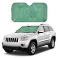 thumbnail image 3 of YFYANG Front Windshield Sun Shade, Green Texture Foldable Car Visor for Cars, Trucks, SUVs, Medium, 3 of 9