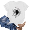 thumbnail image 4 of WEAIXIMIUNG T-Shirt d'Été pour Femmes Saint-Valentin Motif Mignon T-Shirt Ample Col Rond Manches Courtes Hauts Décontractés, 4 of 4