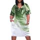 thumbnail image 1 of Vestido holgado de verano para mujer ropa con bolsillos hojas de palma verdes tropical decoración artística, 1 of 6