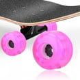thumbnail image 4 of XYCCA 4PCS MS2409 PU Pink 54x36mm Skateboard Double Rocker Flashing Wheel Downspeed Sliding Wheels-082601, 4 of 5