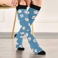 thumbnail image 5 of FORMRS Womens Knee High Socks Casual Long Thick Travel Daily Wear, 2 Pairs, Baseballs Pattern, 5 of 6