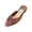 Brown, variant on Willtoo Women's Pointed Toe Backless Loafers Slip-on Comfortable Dressy Casual Office Business Flat Shoes for Working​