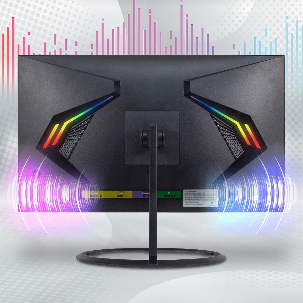 Sceptre 32-inch IPS QHD Monitor 2560 x 1440 119% sRGB Edge-Less up to 75Hz DisplayPort HDMI x2, Build-in Speakers Machine Black 2023 (E325W-QPS)