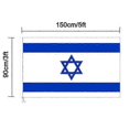 thumbnail image 4 of Bandera de Israel de 90 x 150 cm, pancarta "Oremos por Israel", letrero de bandera fuerte, bandera nacional de Israel con dos ojales de latón, bandera de apoyo a Israel - MXBC Lucky, 4 of 5