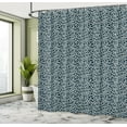thumbnail image 4 of Ambesonne Nautical Blue Shower Curtain, Marine Entangled, 69"Wx84"L, Dark Petrol Blue Ivory, 4 of 4