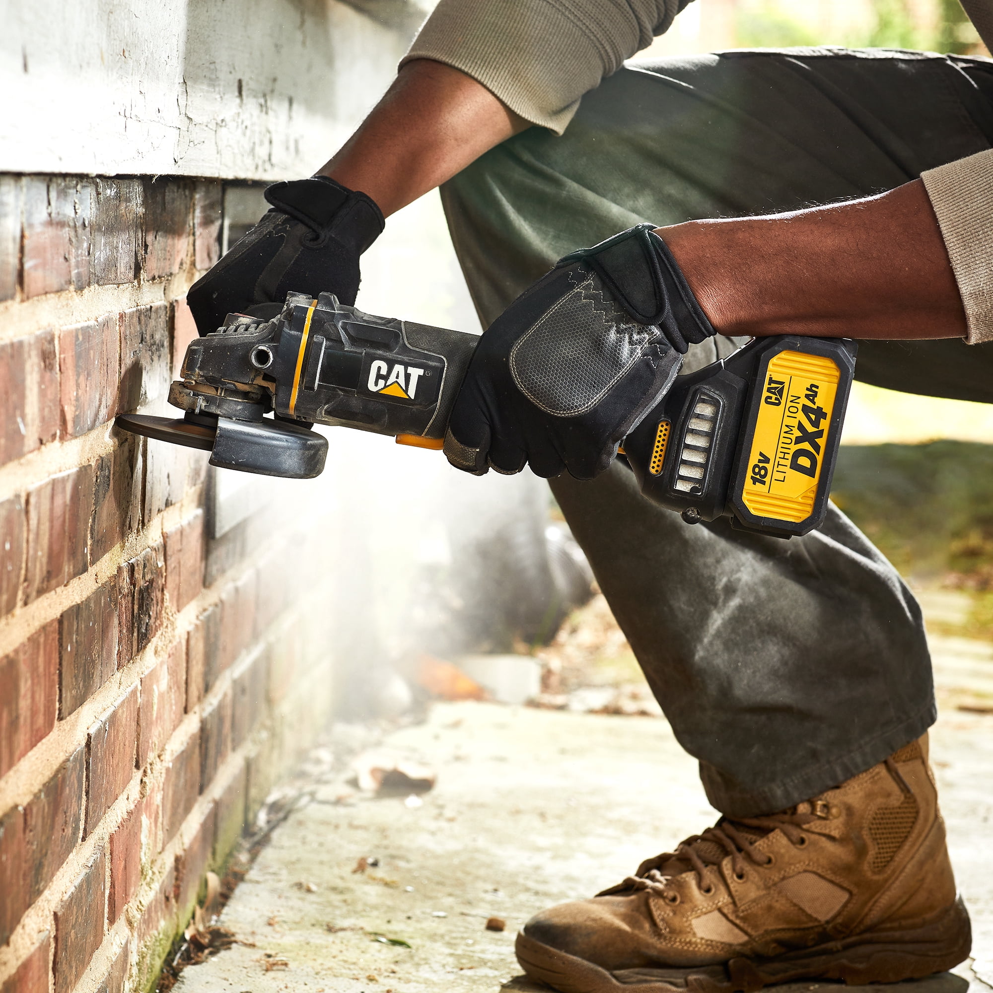 Caterpillar Cat® DX312B 18V Cordless 4.5" Brushless Angle Grinder-Tool Only