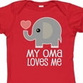 thumbnail image 4 of Inktastic My Oma Loves Me Grandchild Boys or Girls Baby Bodysuit, 4 of 5