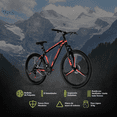 thumbnail image 4 of Bicicleta de montaña Bywell rodada 26 de 21 velocidades acero al carbono Rojo, 4 of 4