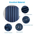 thumbnail image 2 of Cortina de ducha Amazer Bath con forma de gofre, tela azul marino, 180 x 180 cm, 2 of 9