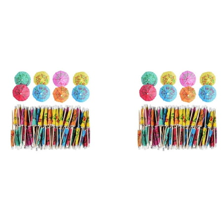 

288Pcs Cocktail Umbrella for Drink&Food Decorative Toothpicks for Party Hotel Restaurant Tiki Bar Hawaiian Party