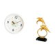 thumbnail image 5 of Reloj de pared decorativo moderno con números y figura de delfín realista para el hogar, la oficina, la sala de estudio, la entrada, el armari, 5 of 8